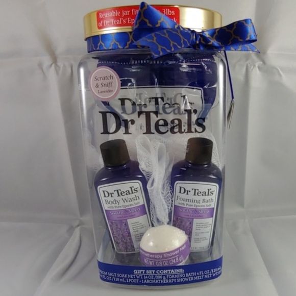 Dr. Teal's Other - NWT - Dr Teal's 5-Piece Soothe & Sleep Bath Gift Set w/Lavender Epsom Salt Bath